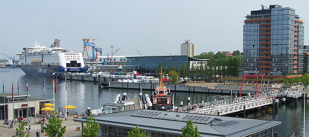 Parken am Norwegenkai Kiel